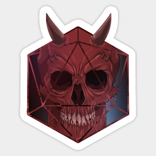 Devil's D20 Sticker